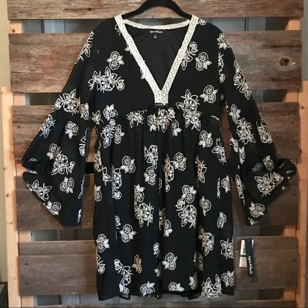 Boho baby doll dress